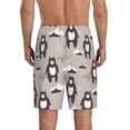thumbnail image 3 of Kdxio Cartoon Bear Brown Print Mens Sleep Shorts Bottoms Soft Comfy Pajama Wear Pants with Drawstring Pockets, 3 of 7