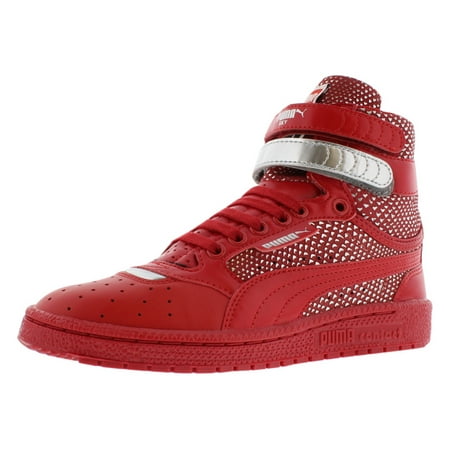 Puma Sky Ii Hi Future Minimal Casual Womens Shoes Size 7.5, Color: Red/Silver