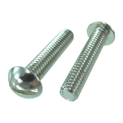 Machine screws with nuts M4 x 60 cheese head slot bolt bolts screw pack of 10 