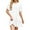 1# White, variant on Summer Dresses for Women Short Sleeve Crewneck Shirt Dress Casual Ruffle Hem Swimming Skirts Loose Mini Dresses