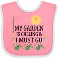 thumbnail image 3 of Inktastic Gardening Funny Garden is Calling Boys or Girls Baby Bib, 3 of 4