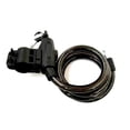 thumbnail image 2 of Dalazy Bike Cable Lock Sturdy Protective Fittings Wheel Stopping Device Bicycles Security Anti-theft Locks Cycling Accessory, 2 of 5