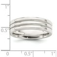 thumbnail image 6 of Sterling Silver Ss 6mm Polished Fancy Band Size 10 Made In United States qwb108-10, 6 of 6