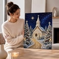 thumbnail image 4 of MM9QWE DIY Christmas Pearl Diamond Painting Kit, 5D Pearl Art Craft for Adults and Beginners, Christmas Church Wall Decor, Holiday Gifts (Church Design), 4 of 6