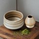 thumbnail image 5 of Cuenco para matcha y soporte para batidor de matcha Cuenco de cerámica para matcha Cuenco para matcha hecho a mano para Marrón claro, 5 of 7