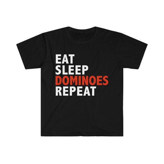 Eat Sleep Dominoes Repeat Unisex T-shirt S-3XL Dominoes Player