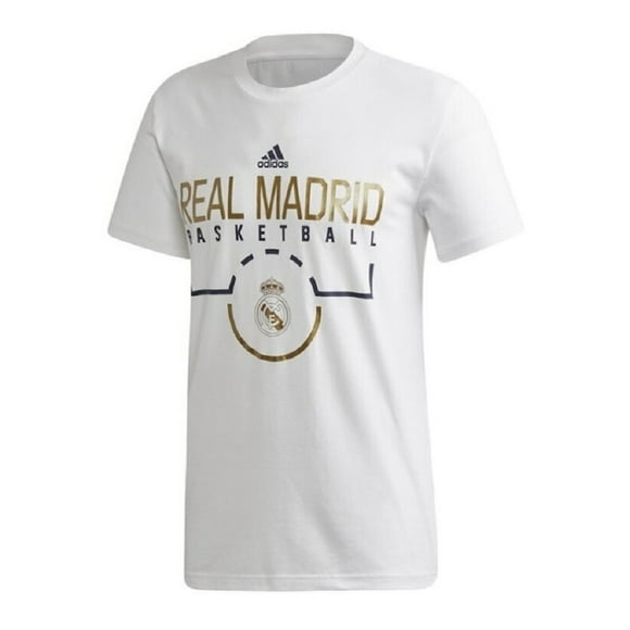 Real Madrid CF T-Shirt de Basket Adidas Adulte
