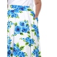 thumbnail image 4 of White Mark Women's Plus Size Floral Midi Skirt, 4 of 4