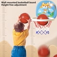 thumbnail image 6 of Indoor Basketball Hoop Hanging Sports Activity Set for Ages 1-2Years 3-4Years Early Development Motor Skills Ball Game, 6 of 6