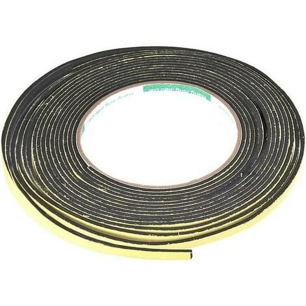 Cinta de sellado de espuma de 10 mm de ancho, 2 mm de grosor, 10 m/32,8 pies de largo, tira de sellado autoadhesiva para aislamiento de puertas y ventanas