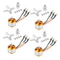 thumbnail image 1 of 4 Pcs 2212 2200KV Brushless Motor with Mounts 6T for DIY RC Aircraft Plane Multi-Copter Quadcopter Drone, 1 of 5