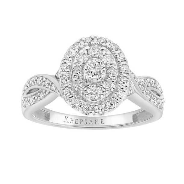 Keepsake Keepsake Aster 1/2ctw Certified Diamond Oval Shape 14KT