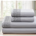 thumbnail image 3 of Spirit Linen Home - King Microfiber Lace White Sheet Set, 3 of 5