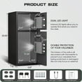 thumbnail image 2 of karbeen 6.0 Cu ft Digital Keypad Home Safe, Large Safe Box Fireproof with Deposit Slot & Dual Alarm System, Money Safe With Mute Function and LED Light, Security Box for Money Valuables, 2 of 9