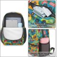 thumbnail image 4 of Monster Cartoon Truck Green Pattern 17" School Backpacks for Teens,Waterproof Oxford Fabric,S-Shape Padded Straps for School,Travel,Hiking,Camping, 4 of 6