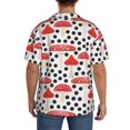 thumbnail image 5 of Fotbe Forest Mushrooms print Short Sleeve Button Down Shirts for Men Casual Summer Beach Wrinkle Free Shirt-Medium, 5 of 7