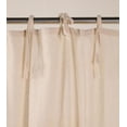 thumbnail image 5 of EcoNesxp 84" 2 Panel Living Room Curtains x Tie Top Door Window Treatments Wide Light Filtering Inch Linen, 5 of 5