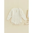 thumbnail image 2 of Bagilaanoe Newborn Baby Girl Boy Knit Rompers Sweater Warm Long Sleeve Bodysuit 3M 6M 9M 12M 18M 24M Infant One Piece Jumpsuit, 2 of 8