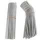 thumbnail image 1 of 100 pajitas curvas y rectas de acero inoxidable de 215 mm x 6 mm. LingWen 8390614164291, 1 of 1