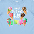 thumbnail image 4 of Inktastic Make Every Day Summer Ice Cream Cones Boys or Girls Baby T-Shirt, 4 of 5
