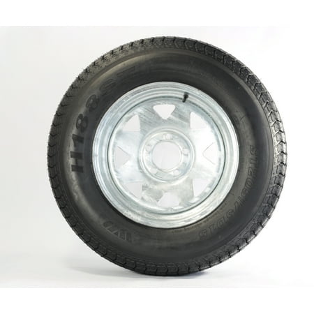 trailer tire + rim st205/75d14 2057514 f78-14 14