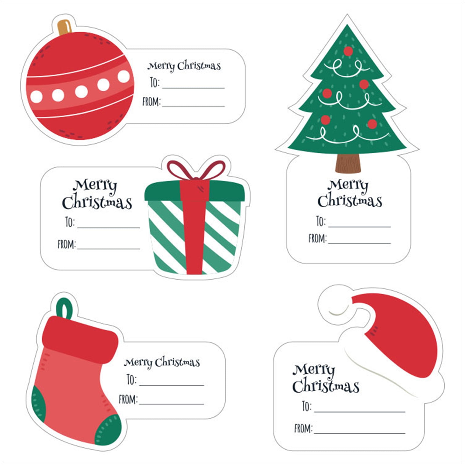 Moontree Merry Christmas Gift Tags Stickers Christmas - Temu