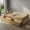 Beige, variant on Topcobe Twin Size Captain Bed with 2 Drawers and Slats Support, Bed Frame, Indoor Furniture for Bedroom-Natural