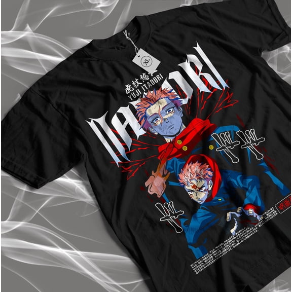 Reprint Rare Jujutsu Kaisen Gojo Satoru T-Shirt Mahito Horror Anime Manga Black Gift Shirt