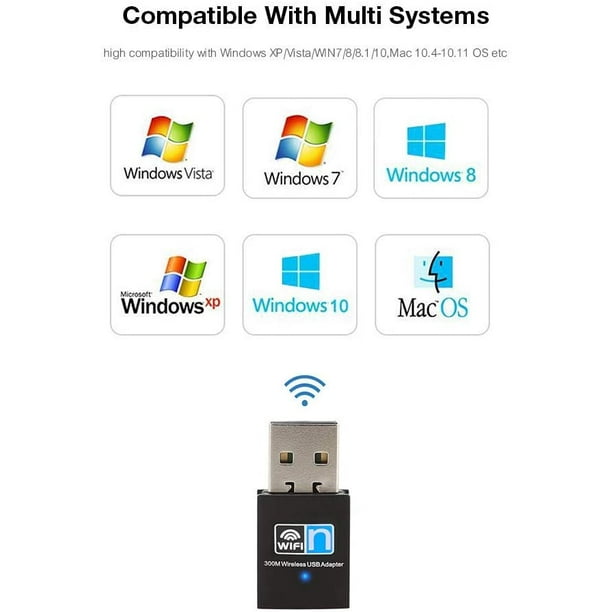 Generic Adaptateur USB WiFi sans Fil 150Mbps WLAN 802.11 b/g/n