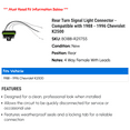 thumbnail image 2 of Rear Turn Signal Light Connector - Compatible with 1988 - 1996 Chevy K2500 1989 1990 1991 1992 1993 1994 1995, 2 of 2