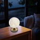 thumbnail image 5 of Fiudx Lámpara de Mesa de Metal, Control Táctil, Carga Inalámbrica, Brillo Ajustable, Fuente de Luz Led, Diseño de Ahorro de Energía, Decoración de Mesita de Noche, Luz de Ambiente de Bar, Color Blanc, 5 of 7
