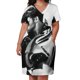thumbnail image 2 of Faith George-vestido holgado con bolsillos para mujer ropa de noche de lujo color morado, 2 of 6