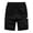 Black, variant on Ymyiu Men Shorts Mens Shorts Casual Elastic Waist Drawstring Summer Beach Shorts Size 3XL(Black, 3XL)