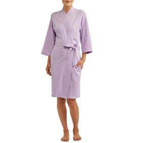 Lissome Women's and Women's Plus Size Waffle Wrap Robe