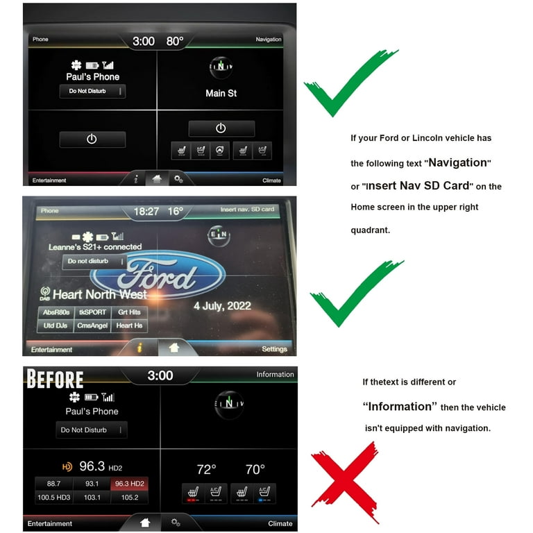 Navistar 2024 Navigation SD Card GM5T-19H449-AJ, GPS Maps for Ford