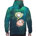 thumbnail image 2 of Invader Zim Pig Cartoon Sweatshirt For Mens Fashion Hoodies Pullover Athletic Daily Adult Hoody Hooded Gift, 2 of 5