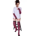thumbnail image 4 of WoWstyle Thigh High Socks for Women Over The Knee Stockings Striped Cocks Extra Long Cosplay Costumes Accessories, 4 of 7