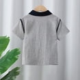 thumbnail image 6 of breaise Toddler Boys Short Sleeve Shirt Summer Solid Color Dress Shirt Cute School Unformal 2-14 Years, 6 of 10
