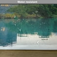 thumbnail image 6 of Ambesonne Nature Place Mats Set of 4, Sunrise at Lake, Standard Size, Blue Green, 6 of 6