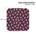 thumbnail image 2 of Pofeuu Candy Corn (2) Print Coasters for Drinks, 4Pack PU Leather Coasters, Bar Drink Coasters for Tabletop Protection, Furniture from Damage-Square, 2 of 6