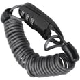 thumbnail image 4 of Bike Helmet Cable Lock, Anti Theft Password Lock 2.2x1.0in Steel Wire Lock Rope Easy To Carry Zinc Alloy  For Bicycle Black, 4 of 8