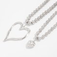 thumbnail image 4 of NICKSUN Y2k Large Hollow Heart Necklaces for Women, Big Chunky Heart Pendant Necklace Exaggerated Double Layered Hearts Gold/Silver Beaded Choker Necklace Dainty Statement Jewelry Gift, 4 of 7
