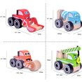 thumbnail image 4 of Camion d'Ingénierie Simulé Modèle en Bois Mini Cadeau pour Enfants Jouets de Construction Cognitifs Véhicules (Roule Roulante), 4 of 9