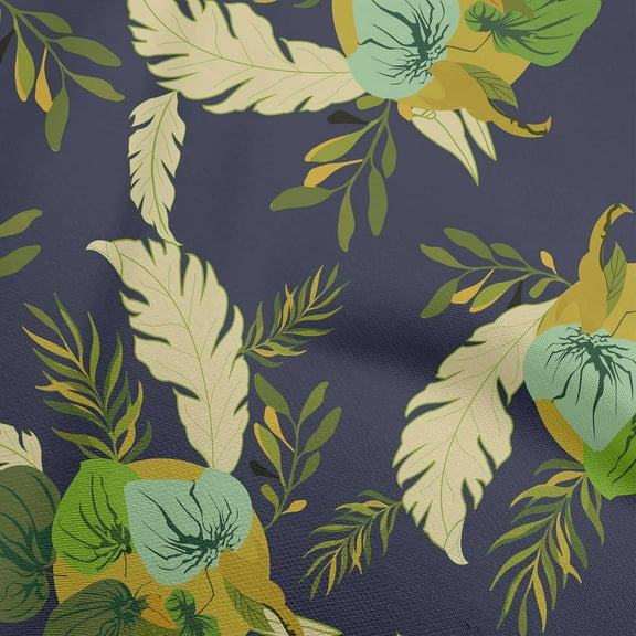 oneOone Viscose Jersey Dark Blue Fabric Abstracts Fabric For Sewing Printed Craft Fabric By The Yard 60 Inch Wide