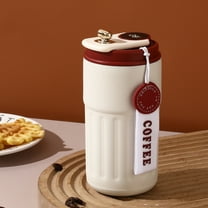 Latrodar Mug Double Layer 450ML Vacuum Mini Insulated Mug 304 Stainless Steel Red Wine Mug Red Creative 3.6x3.6 Inch