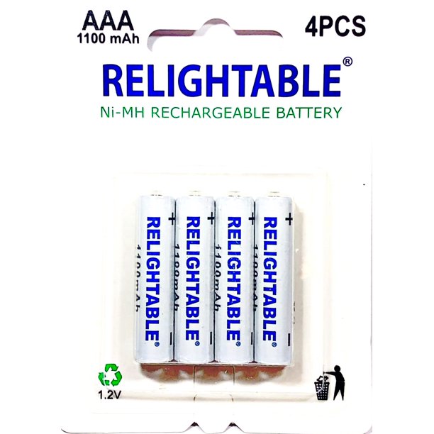 RELIGHTABLE Rechargeable AAA Batteries Ready2Charge 1100mAh NiMH Battery (8 Pack AAA)