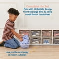 thumbnail image 4 of ECR4Kids Streamline 10 Cubby Tray Storage Cabinet, 2x5, Classroom Furniture, White Wash, 4 of 9