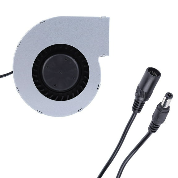 6000RPM Barbecue Fan with Variable Speed Controller DC 12V Blower Fan BBQ Blower Fan for Picnic Grill Wood Stove US Plug