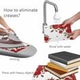 thumbnail image 4 of Placemats Set of 6, Red Roses Valentine's Day Woven Placemat, Linen Place Mats for Kitchen/Dining Tables, Romantic Spring Floral Washable Table Mats for Party, 4 of 8