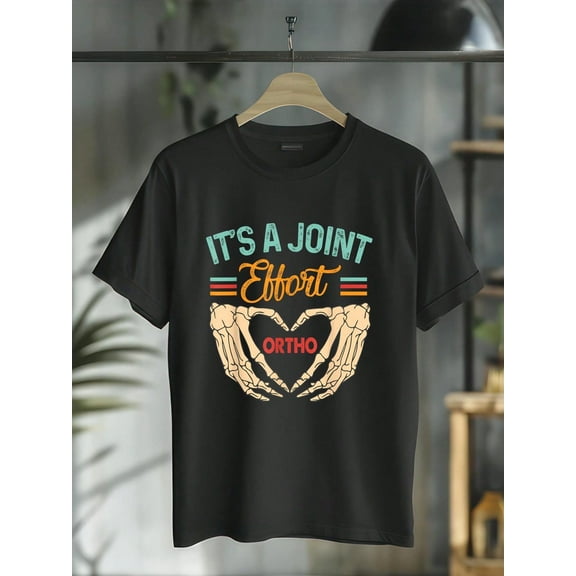 100% Cotton Orthopedic Surgeon Ortho Nurse It's A Joint Effort Ortho T-Shirt